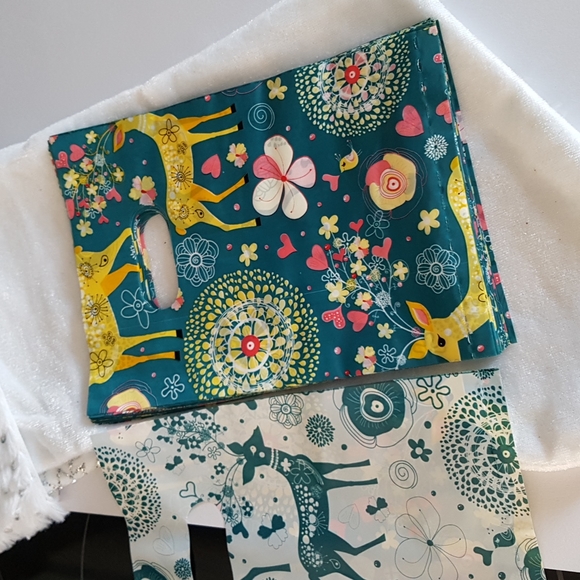 🎅🏼CLEARANCE 25 pcs Bambi Bags Reindeer Roe Deer Thank You Bags Favor Bags 6" - Picture 2 of 8